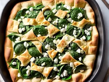 Spinach and Feta Pita Bake