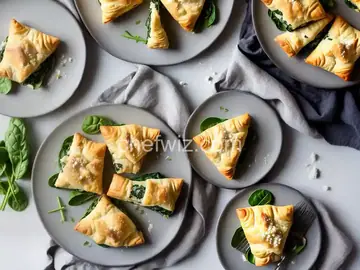 Spinach and Feta Puff Pastry Bites