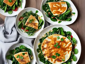 Spinach and Halloumi Gozleme