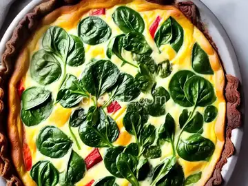 Spinach and Red Chard Quiche