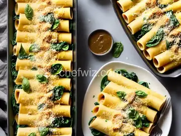 Spinach and Ricotta Manicotti