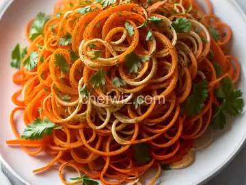 Spiralized Carrot Ambrosia Salad