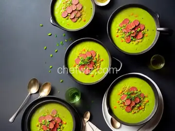 Split Pea Soup with Crispy Kielbasa