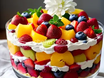 Spring Fruit Trifle