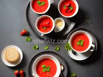 Spring Tea Strawberry Soup