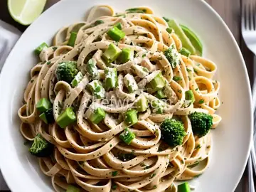 Spring Vegetable Fettuccine Alfredo