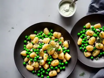 Springy Ricotta Gnocchi With Peas and Herbs