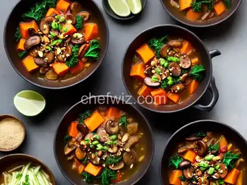 Squash, Shiitake, Kale, and Kimchi Stew Recipe