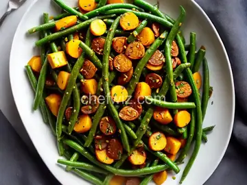 Squash and Green Bean Saute Side Dish