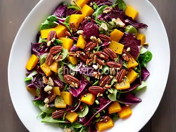 Squash and Radicchio Salad With Pecans