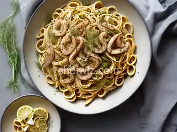 Squid and Fennel Pasta with Lemon and Herbs