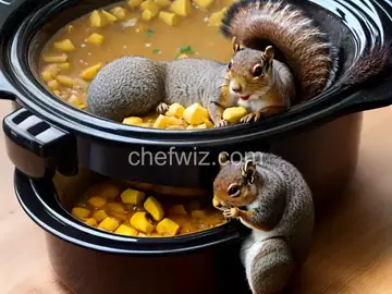 Squirrel in a slow cooker