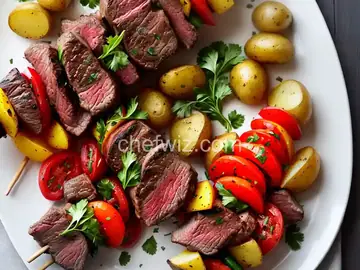 Steak and Potato Kebabs