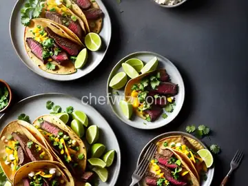 Steak and Potato Tacos with Poblano Chilies
