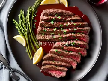 Steak with Red Wine-Shallot Sauce