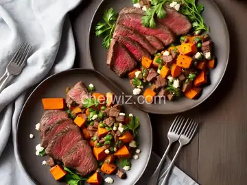 Steak with Sweet Potato Hash