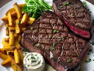 Steaks and Stilton Sauce