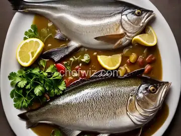 Steamed Mackerel with Green Chile Dashi