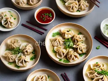 Steamed Pork Wonton Dumplings