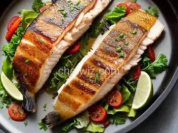 Steamed Walleye (Pickerel) on the Grill