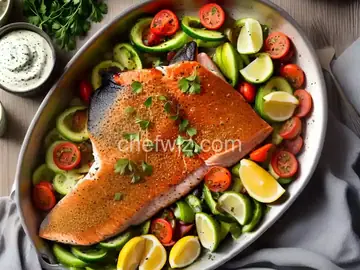 Steelhead Trout Bake with Dijon Mustard