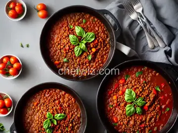 Stewed Lentils and Tomatoes