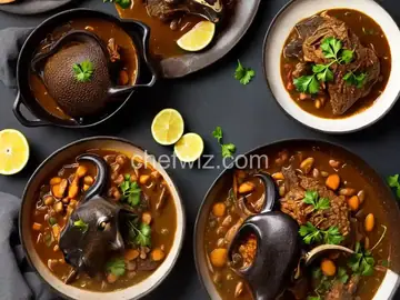 Stewed goat head