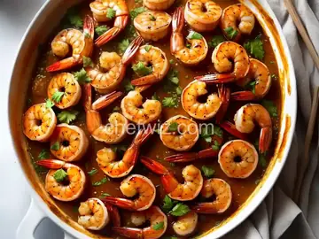 Sticky Honey Garlic Butter Shrimp