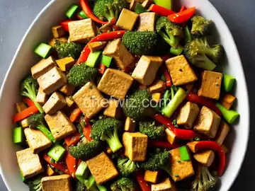 Stir-Fried Chicken with Tofu and Mixed Vegetables