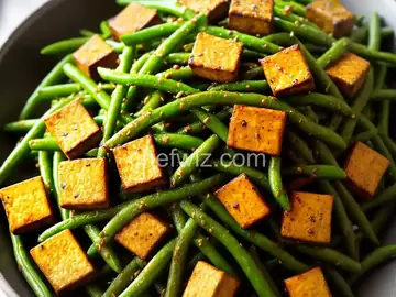 Stir-Fried Green Beans and Five-Spice Dry Tofu Recipe