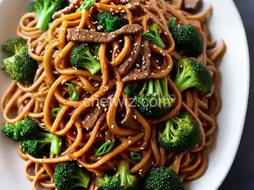 Stir-Fried Lo Mein With Beef and Broccoli Recipe
