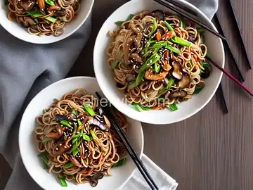 Stir-Fried Lo Mein With Charred Cabbage, Shiitake, and Chives Recipe