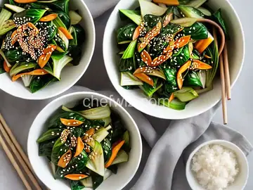 Stir-Fried Sesame Baby Bok Choy