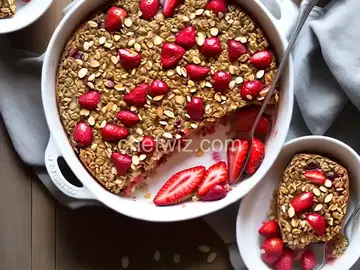Strawberry-Almond Baked Oatmeal Recipe