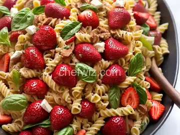 Strawberry Balsamic Pasta Salad