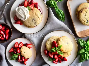 Strawberry-Basil Shortcakes