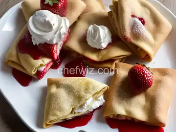 Strawberry Blintzes