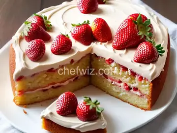 Strawberry Cake and Frosting
