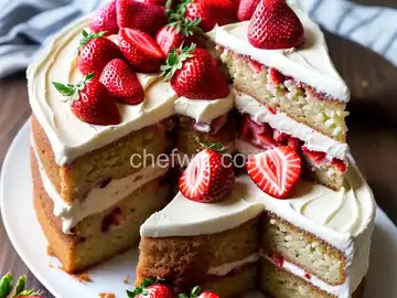 Strawberry Cake with Cream Cheese Frosting