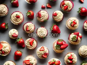 Strawberry Champagne Cupcakes