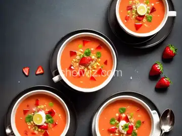 Strawberry Champagne Soup