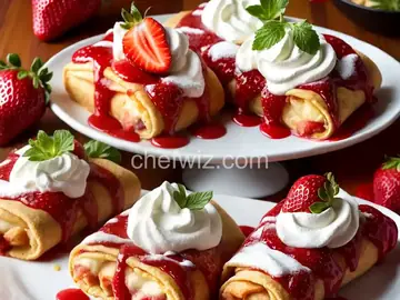 Strawberry Cheesecake Chimichangas