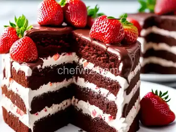 Strawberry Chocolate Layer Cake