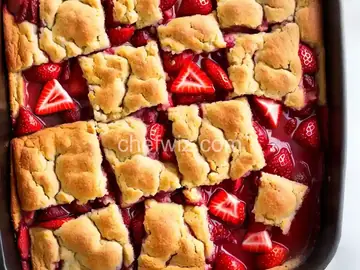 Strawberry Cobbler Squares