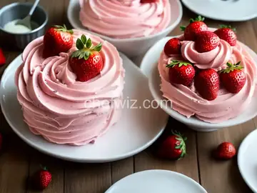 Strawberry Frosting (Swiss Buttercream) Recipe