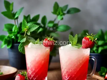 Strawberry Jalape�o Mint Julep