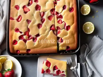 Strawberry-Lemon Poke Cake