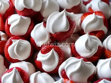Strawberry Meringue Cookies