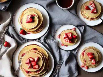 Strawberry Pancakes With Mamma Callie's Syrup
