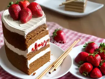 Strawberry Pocky Stick Cake